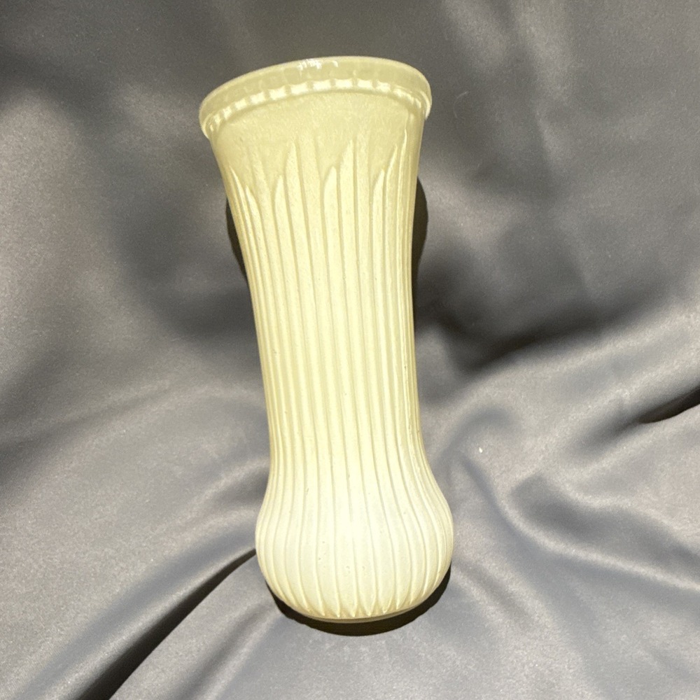 Vintage Ivory White Vase: Midcentury E.O. Brody Flower Display Home Decor